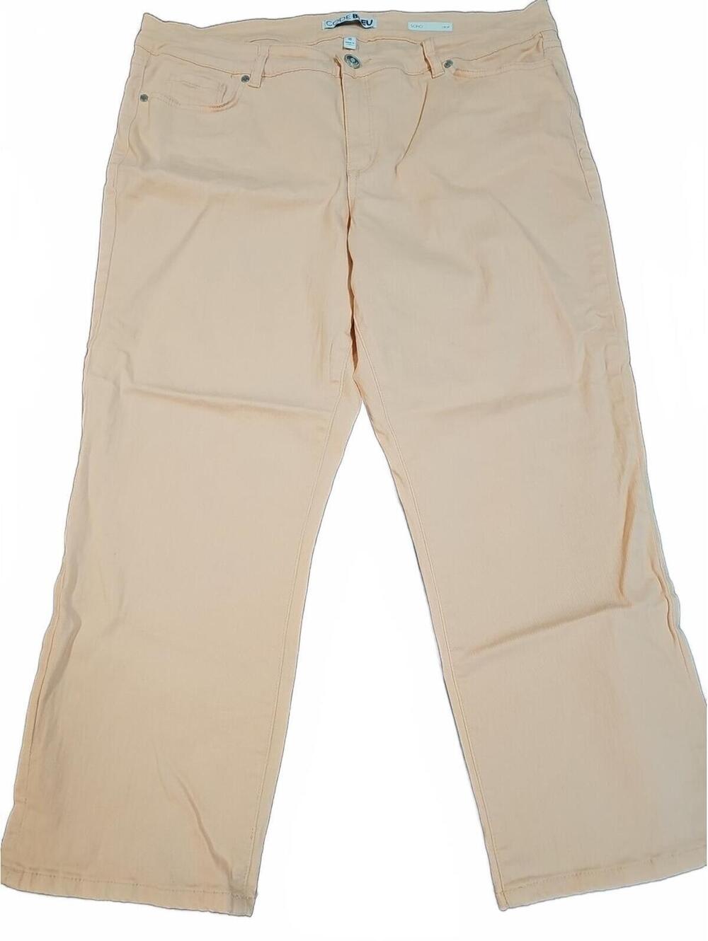 Code Bleu SOHO Crop Apricot colored Jeans size 16